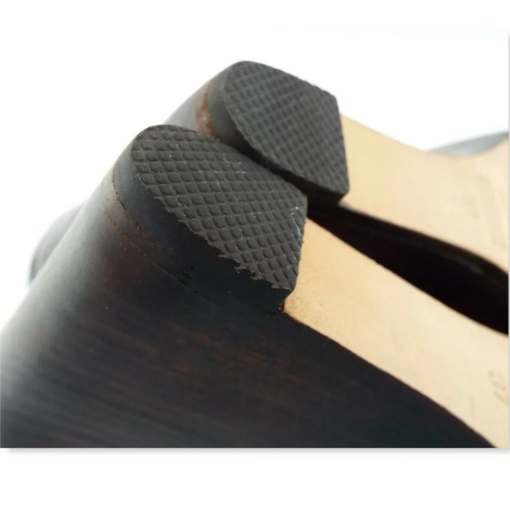 Rag & Bone Black Woven Leather Platform Oxford Wedge Cut-out Heel Pump 37